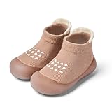 Bearbay Baby Gummisohle Anti-Rutsch Lauf Sockenschuhe, Babyschuhe & Sneakers, Geschenke für Neugeborene Säuglinge Kleinkinder Jungen Mädchen Khaki