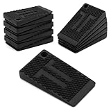 Aoyswuz 20 Stück Möbel Nivellierpads Weich TPE Gummi Vielseitiger Gummikeil rutschfest Wedge-Unterlegscheiben für Möbel, Tisch, Stuhl, Schrank