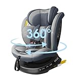 Reecle 360 Drehbar i-Size Kindersitz mit ISOFIX 40-150 cm (0-36 kg) Reboarder, ab Geburt -12 Jahre, ECE R129