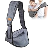 Tragetuch Baby Kleinkind Trage Seitlich Ergonomisch Toddler Carrier,Kindertrage Carrier 2-3 Jahre,Babytrage Carrier,Verstellbare Baby Trage Für Neugeborene Bis 3-36 Monaten,Kleinkinder bis 20KG (E)