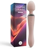 Doppel-Vibrator-Wand & vibrierender Dildo von Oliver James - Sex-Wand-Vibrator mit 10 Vergnügungsmodi, duschfeste Silikon-Vibrations-Wand, Erwachsenenspielzeug für Paare, Damen-Sexspielzeug