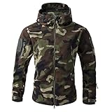 Generisch Camouflage Jacke Armee Jagd Camouflage Military Field Militär Jacke Herren Outdoor Parker Jacken Tactical Wasserdicht Militär Security Herren Outdoorjacke L
