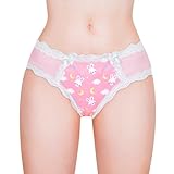 LittleForBig Unisex Hipster Slip Snuggle Bunny Muster Mesh Shaping Tucking Gaff Höschen für Sissies Crossdresser Transgender Individuen Rosa XXXXL