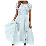 Spaghettiträger-Kleid Crossdresser Kleid Damen Maxikleid Damen Kleid Festlich Wickelkleid Sommer Prinzessin Kleid Mädchen Weißes Kleid Damen Große Größen Damen Kleid Handtuch Kleid (White, 3XL)