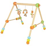 Bieco Spieltrapez höhenverstellbar | Spielbogen Baby Holz | Spielebogen Holz Baby | Spieltrapez Holz | Baby Mobile Holz | Activity Center Baby Gym | Holzspielzeug Baby | Baby Spielzeug | Trendy