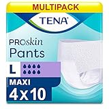 4 x TENA Inkontinenzunterlagen Maxi – Large (100–135 cm/40–53 Zoll) 10 Stück