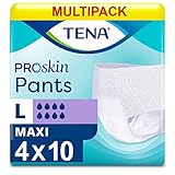 4 x TENA Inkontinenzunterlagen Maxi – Large (100–135 cm/40–53 Zoll) 10 Stück