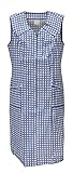 Schuerzenfabrik Reißverschlusskittel RV Kittel Hauskleid Schürze, Farbe:blau, Größe:46