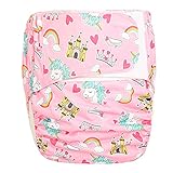 1 XL Erwachsene Stoffwindel Windel Harninkontinenz Tasche Wiederverwendbarer Einsatz Klettverschluss ABDL Age Play 26,7 Zoll bis 50,4 Zoll,D