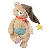 Fehn Kuscheltier Bär XL – Weicher Teddybär für Neugeborene als Einschlafhilfe - Baby Stofftier zum Greifen, Fühlen und Knuddeln – Plüschtier Teddy geeignet für Babys und Kleinkinder ab 0+ Monaten