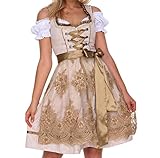 Lifos 0220 Dirndl Germandress 3Tlg. Oktoberfest Gr.34 bis 52 !ORIGINAL (0600Khaki, 36)