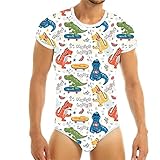 Home Couples Clothes Onesie Pyjama Body, Weiß, 3XL