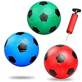 Dilabnda 15 cm Kinder Fußball Gummibälle Sportspielzeug, Mini PVC Fußball für den Innenbereich, weiche Fußbälle für Fußballtore, Kleinkinderbälle für aufblasbare Schwimmreifen (3 Stück)