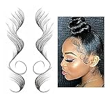 Baby Hair Tattoo Aufkleber - 5 Styles Baby Hair Edge Tattoo Kanten lockiges Haar,Baby temporäre Tattoo Salon DIY Hairstyling Haar Tattooing Vorlage