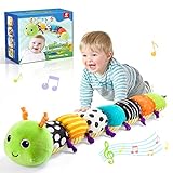 Toyzey Baby Spielzeug Raupe Musikalisches Plüschtier Babyspielzeug 0-6 Monate Baby Geschenk Geburtsgeschenk (Grün)