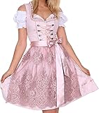 Lifos 0220 Dirndl Midi Germandress 3Tlg. Oktoberfest Gr.34 bis 52 !ORIGINAL (0600ROSA, numeric_38)