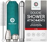 Medi Grade Einlauf Duschkopf Set - 3-teiliges Einlaufset für Intimreinigung mit Duschkopf - Unisex Duschsystem - Männer/Frau - Dusche -Set Zubehör Inklusive Samter Tragetasche