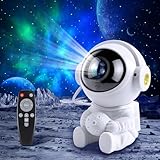 Fokky Sternenhimmel Projektor Astronaut Projektor, LED Nachtlicht Kinder 9 Nebelmodi 2 Sternenmodi Fernbedienung einstellbare, Astronaut sternenhimmel projektor mit Timer für Kinder Erwachsene