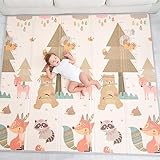 Krabbelmatte Baby Faltbar Spielmatte Kinder Spieldecke 180x200x1.5cm Krabbeldecke Für Baby - Babymatte Kindermatte - Schaumstoffmatte Kinderteppich- Spielteppich - Bodenmatte Kinder - Babygeschenk