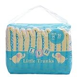 LittleForBig Gedruckten Erwachsenen Slip Windeln 10 Stück - Kleine Elefanten M
