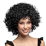 Boland 86226 - Perücke Candice, mittellang, schwarz, Lockenperücke, 80er-Jahre-Kostüm-Accessoire, Karneval, Themenparty, Mottoparty