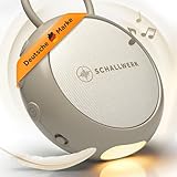 Schallwerk ® White Noise Machine Baby – Einschlafhilfe für Babys & Erwachsene mit weißem Rauschen, Naturgeräuschen & Mehr – Geräuschebox mit Nachtlicht & Timer – Tragbar & leise