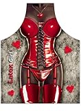 Lustige Schürze - Black Latex Girl