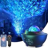 LED Sternenhimmel Projektor, Galaxy Sternenhimmelprojektor, Lampe Sternenhimmel mit Timer/Remote/Bluetooth Lautsprecher für Kinder