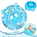 Flintronic Baby Schwimmring, Verstellbare Aufblasbare Schwimmsitz für Baby, Baby Schwimmhilfen Spielzeug, Baby Schwimmen Ring für Kinder 6 Monate Bis 3 Jahre (Elefant)