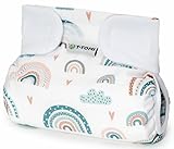 T-Tomi Orthopädisches Spreizhöschen für breites Wickeln Klettverschluss Größe 3-6 kg (Rainbow) 1 Stück