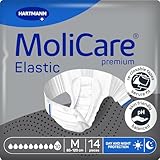MoliCare Premium Elastic Slip: bei schwerster Inkontinenz für Frauen und Männer; 10 Tropfen, Gr. M (85-120 cm Hüftumfang), 14 Stück