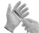 Schnittfeste Handschuhe, FLR, mittlere Größe, waschbar, Lebensmittelqualität Stufe 5, Schutzhandschuhe für Arbeitshandschuhe Zuhause & Küche, Lebensmittelsicherheit, EN388 zertifiziert