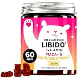 Maca-Komplex – mit 300 mg hochdosiertem Maca-Extrakt, Biotin, Zink, Kupfer und Selen – sowie Safranextrakt und Tribulus-Terrestris-Fruchtextrakt – 60 Stück – Vegan – Bears with Benefits