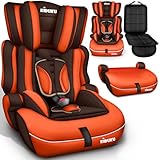 KIDUKU® Kindersitz 9-36 kg (1-12 Jahre) mit Kindersitzunterlage - Autositz ECE R129/03, Gruppe 1/2/3 Autokindersitz Kinderautositz