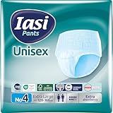 IASI Unisex-Pants mit hohem Schutz, 10 Einweghosen Größe XL, Saugfähigkeit EXTRA, 10 Stück