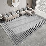 Weicher, flauschiger Teppich für Wohnzimmer und Schlafzimmer, Plüschteppich, Bodenmatte, maschinenwaschbar, leicht zu reinigen, rutschfest, gemütliche Heimdekoration (40 cm x 60 cm / FLR-GHT-3)
