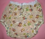 Abschließbare PVC Adult Baby Inkontinenz Windelhose Gummihose koala Bärchen gary (XL)