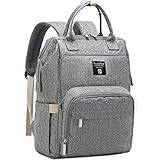 Pomelo Best Baby Wickelrucksack stylische Wickeltasche Rucksack mit Wickelunterlage multifunktional wasserabweisend Große Kapazität Rucksack für unterwegs