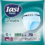 IASI Unisex-Pants mit hohem Schutz, 10 Einweghosen Größe XXL, Saugfähigkeit EXTRA, 10 Stück