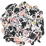 Froiny 50 Stücke Erwachsene Anime Sexy Hentai Aufkleber Pack Keine Wiederholung Mädchen Fuß Aufkleber DIY Skateboard Laptop Gitarrenkoffer Motorrad Fahrrad Aufkleber Packung