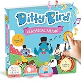 Ditty Bird Musikalische Bücher für Kleinkinder | Spaß mit klassischer Musik & Kinderlieder-Buch | Mozart-Musikbuch | Interaktive Kinderbücher für 1- bis 3-Jährige | Robuste Bücher mit Babysounds