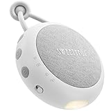 Sweety Fox White Noise Machine Baby - Weiß - Einschlafhilfe Babys, Wiegenlied Baby, Nachtlicht und Weißes Rauschen Baby, 15 Klänge, USB Aufladbar