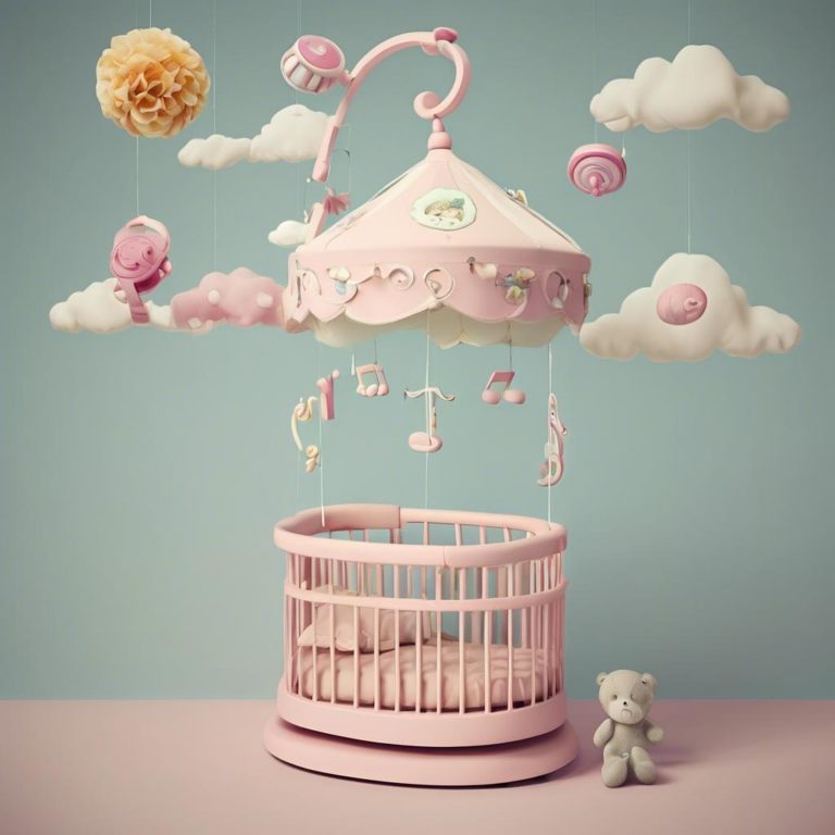 Schau dir das coole Adult Baby Mobile mit Musik an – Für große Kinder, die das Leben bunt und fröhlich lieben!