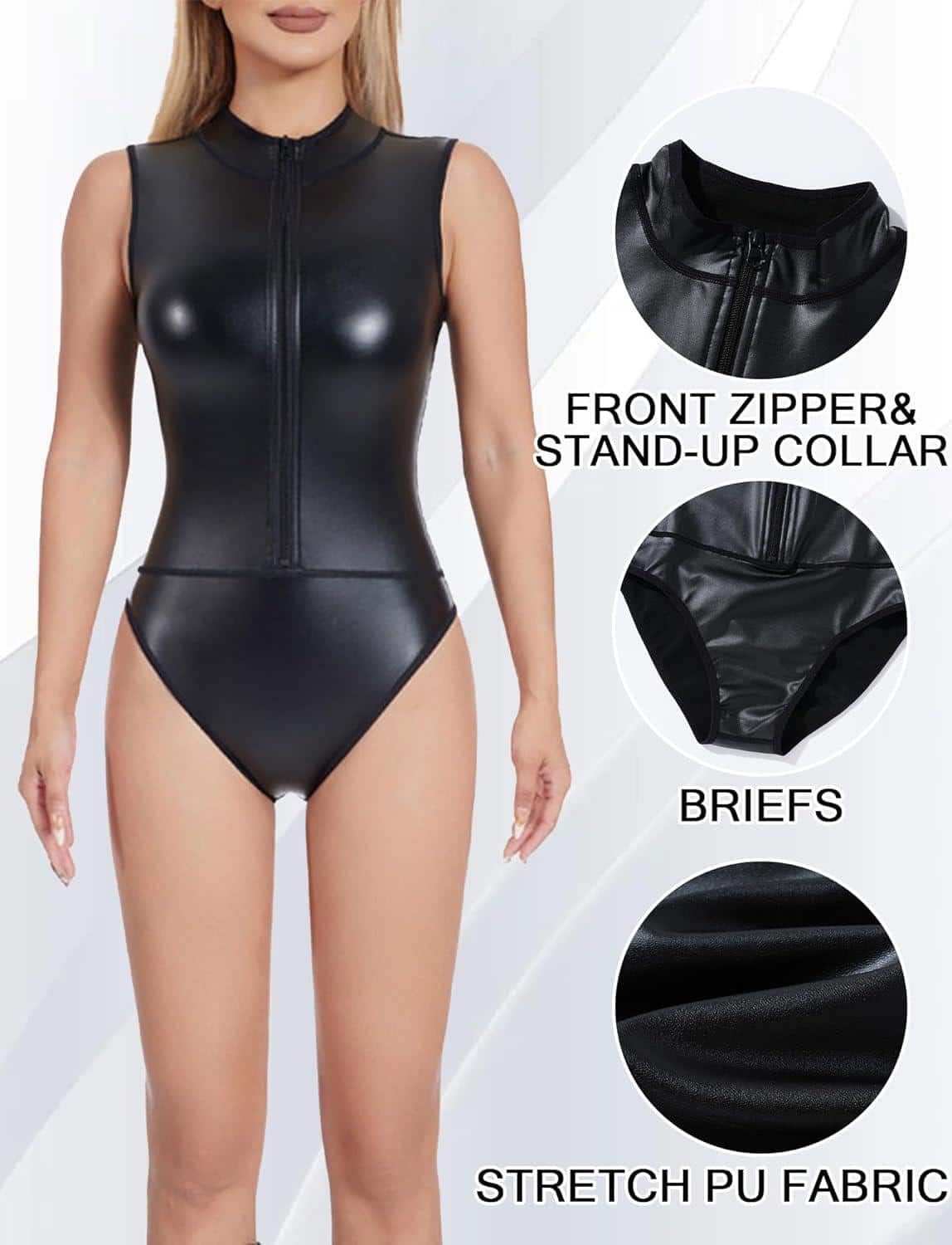 Verführerische Jumpsuits: Schwarz, Rot und Leather Bodysuits