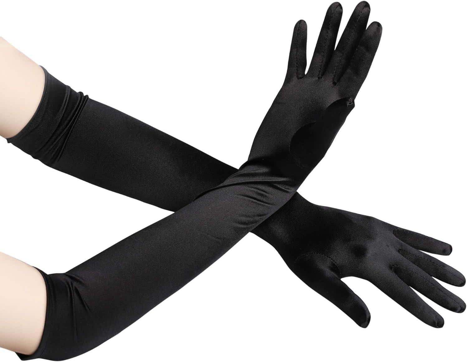 Elegant 1920er Jahre Satin-Handschuhe für jeden Anlass